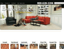 Tablet Screenshot of beavercarpets.com